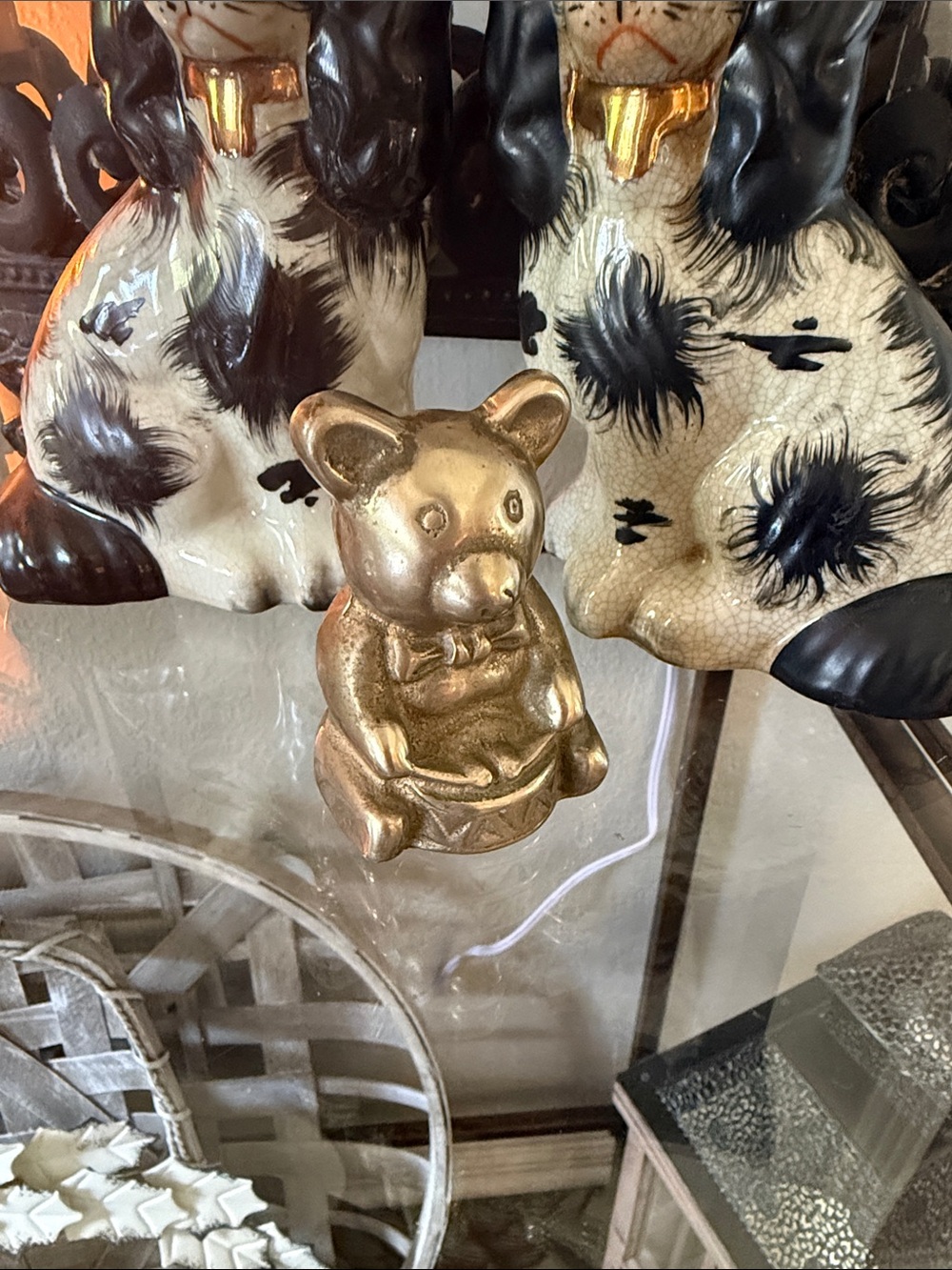 Vintage Brass Bear Playing A Drum - Picture 11 of 11